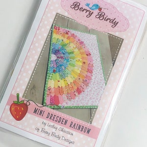 Rainbow Mini Dresden Kit with Pattern image 2