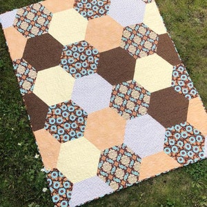 Mega Hexie Quilt | PDF pattern
