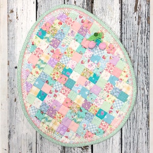 Egg Mug Rug Petite Patchwork | PDF Pattern