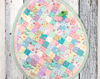 Egg Mug Rug Petite Patchwork | PDF Pattern