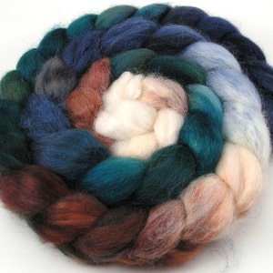 Baby Alpaca Combed Top  Roving 4 oz Spinning Fiber Autumn Gorge