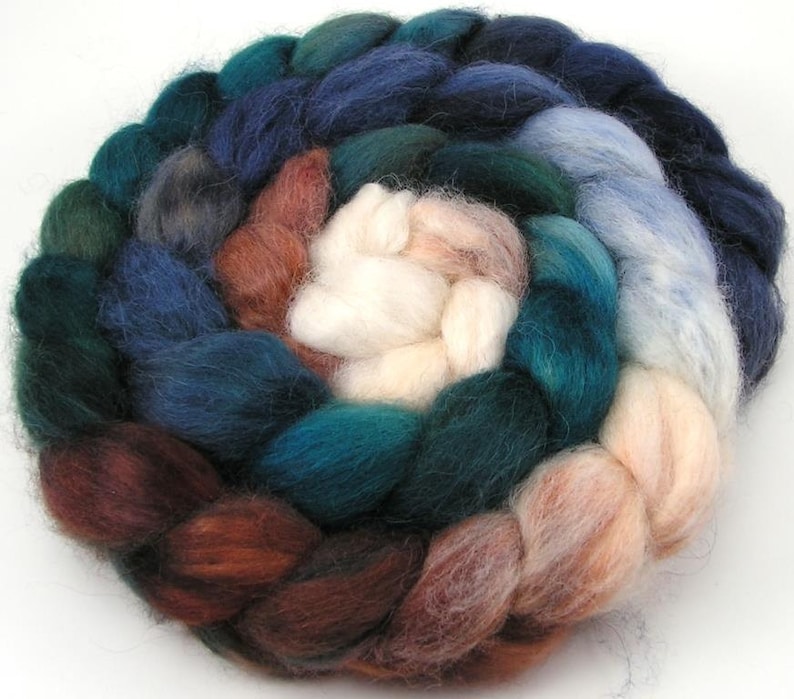 Spinning Fiber Baby Alpaca Combed Top / Roving 4 oz Winter Gorge image 1