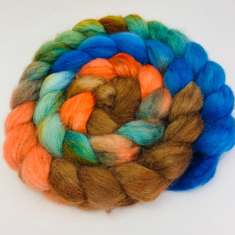 Spinning Fiber Baby Alpaca Combed Top / Roving 4 oz Autumn Gorge image 1