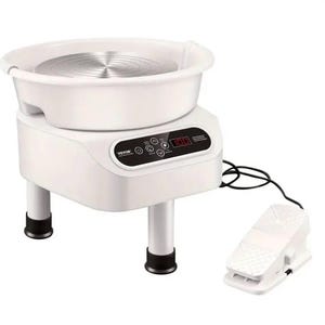 Pottery Wheel 10 inch Pottery Forming Machine Direct Drive Ceramic Wheel with 3 Support Legs for DIY Art Craft 350W