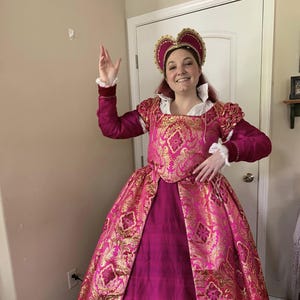 BASIC Elizabethan Costume Without Trims & Embellishment, Bridal Gown, Renaissance Dress (Made To Order)  LABOR FEES