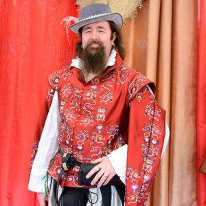 Men&#39;s Late Elizabethan Authentic Doublet Reproduction, Renaissance Costume, LABOR ONLY (Made To Order)  - Lay Away Available