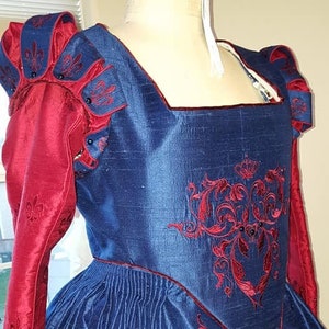 Women&#39;s Custom Elizabethan Costume, Bridal Gown, Renaissance Dress (Made To Order)  Fabrics Not Included
