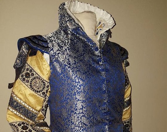 Women's PLUS SIZED Renaissance Dress, Elizabethan, Tudor, Italian Doublet, Costume  -  (Custom Made To Order) Labor Fees