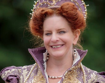 Queen Elizabeth 1, Renaissance Dress, Women's Elizabethan, Costume , Bridal Gown,  (Made To Order)  LABOR FEES