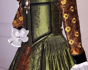 Women's PLUS SIZED Renaissance Dress, Elizabethan, Tudor, Costume, Bridal Gown (Custom Made To Order) - Labor Fees