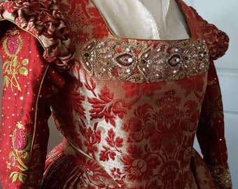 Women's Renaissance Dress, Elizabethan, Tudor, Costume, Bridal Gown  -  (Made To Order) Fabrics NOT Included