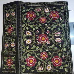Queen Elizabeth I Book Cover - Authentic Reproduction, EMBROIDERED Tudor Bible Cover 8&quot;x12&quot;x2.5&quot;