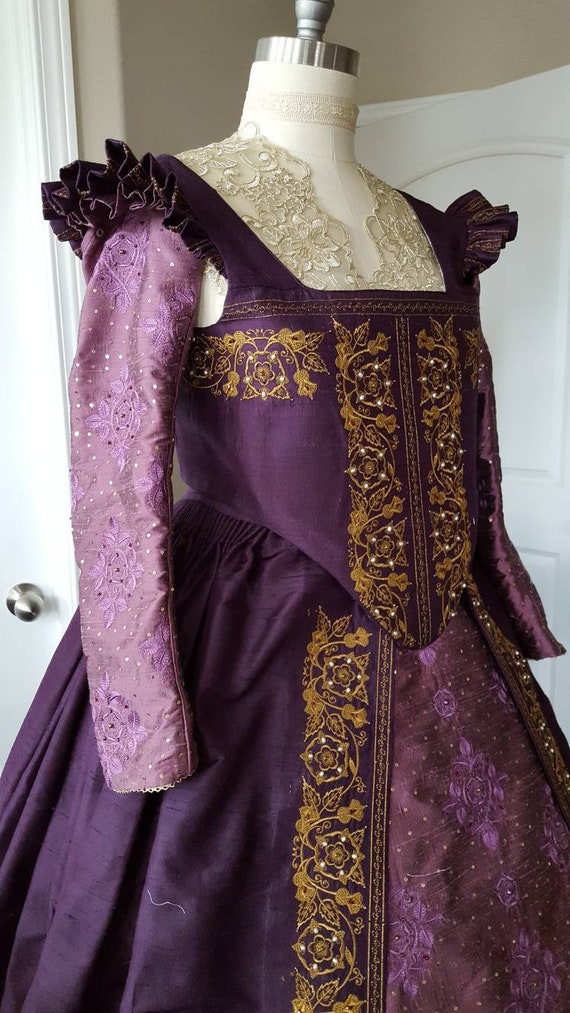 Women's Elizabethan Costume, Bridal Gown, Renaissance Dress (Made To Order)  LABOR FEES