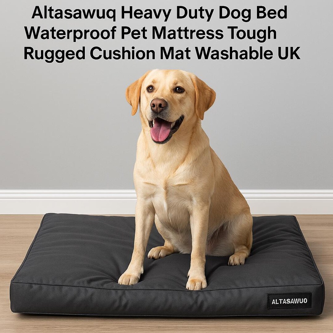 Altasawuq Heavy Duty Waterproof Pet Dog Bed Mattress | Tough & Rugged ...