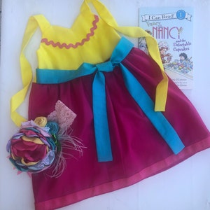 RTS/FANCY NANCY girls dress/toddler, girls, inspired dress ,Size 4