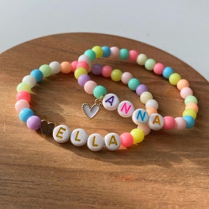 Custom name bracelet, beaded bracelet, personalized jewelry