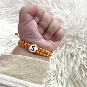 Baby initial ID Bracelet, twin ID bracelet, infant ankle bracelet, baby shower gift for new mom to be, Identical Twins, Twin Anklets
