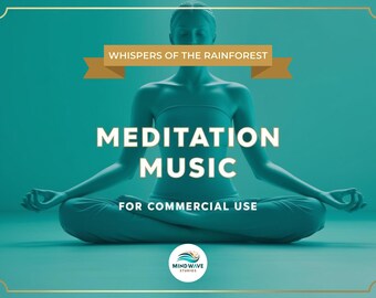 Royalty-Free Relaxation & Meditation Music Track "Whispers of the Rainforest" with Nature Sounds for Yoga, Healing, Stress Relief and Sleep