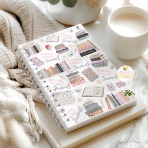 Pastel Spring Reading Tracker Journal: Book Review Notebook