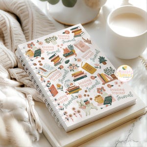 Floral Reading Journal, Book Tracker, Cozy Bookish Keepsake