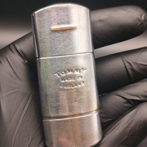 Rare Vintage Tommy Petrol Lighter – Made in England – Military Style – Fully Functional – Serviced – Video Demo + Spare Flint