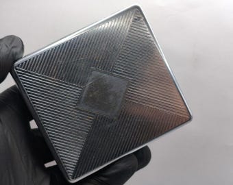 Vintage TALLENT Cigarette Case – Made in England – Classic Metal Wallet Style