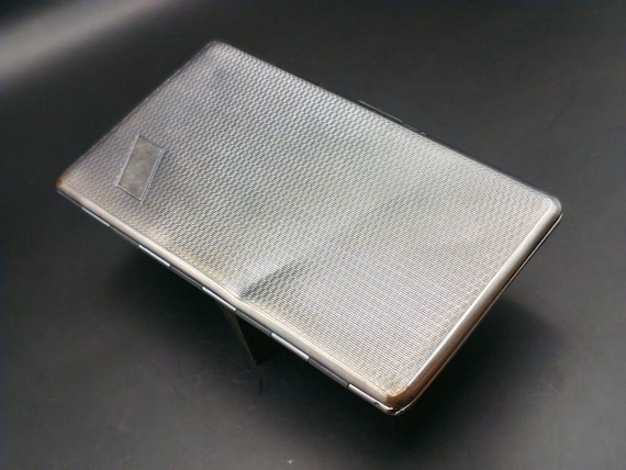 Vintage Har-bro Silver-tone Cigarette Case – Made in England (1950s–1960s) 