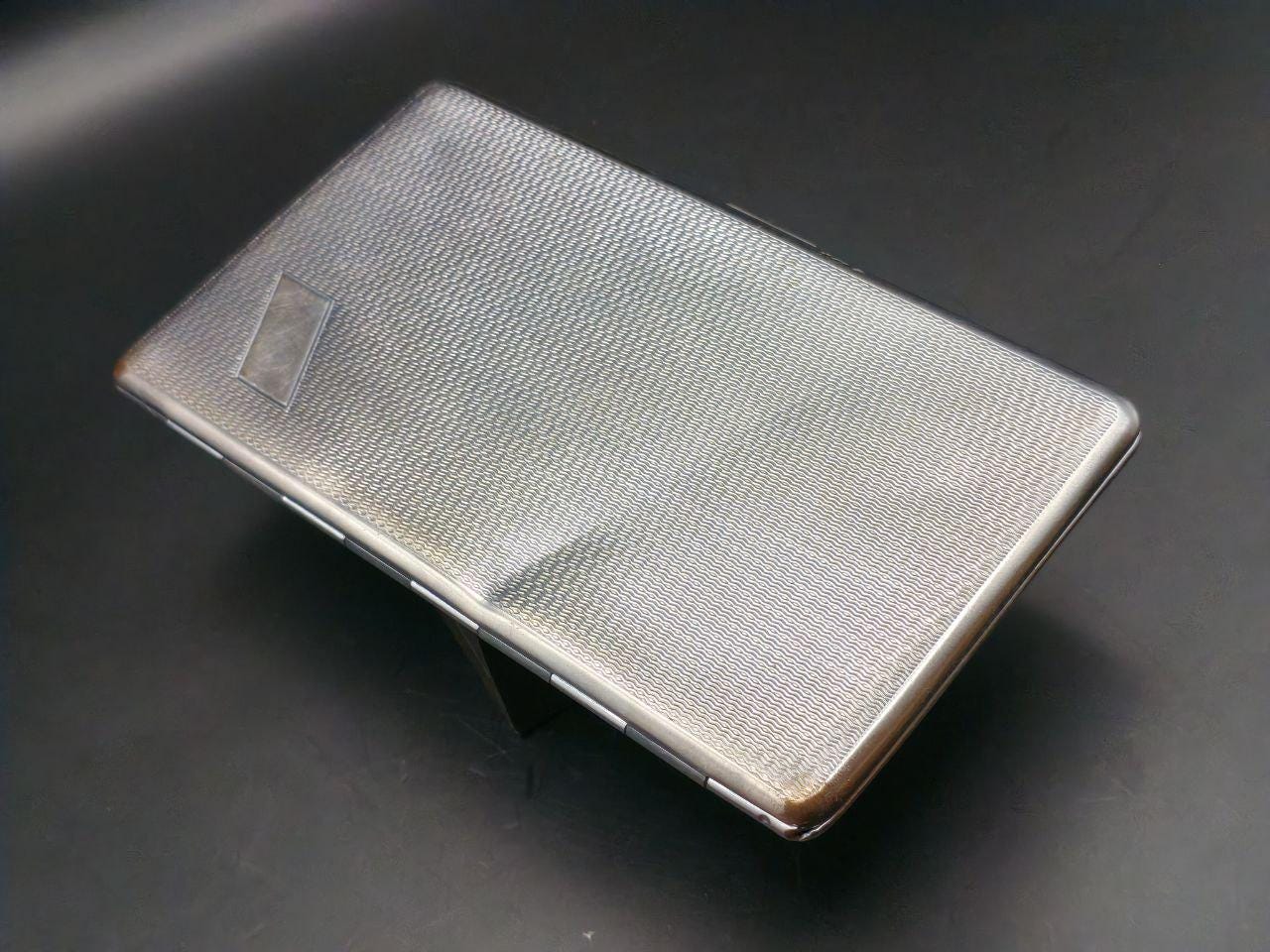 Vintage Har-bro Silver-tone Cigarette Case – Made in England (1950s–1960s) 
