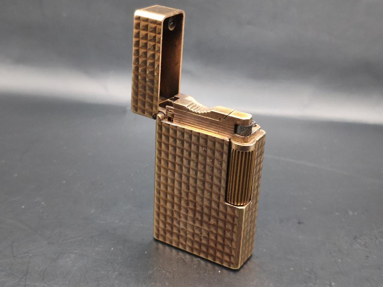 Vintage S.T. Dupont D57 Gas Lighter – Early Side Valve Model 