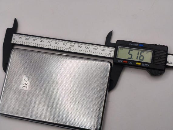 Vintage Engine-Turned Cigarette Case – Initials E… - image 7