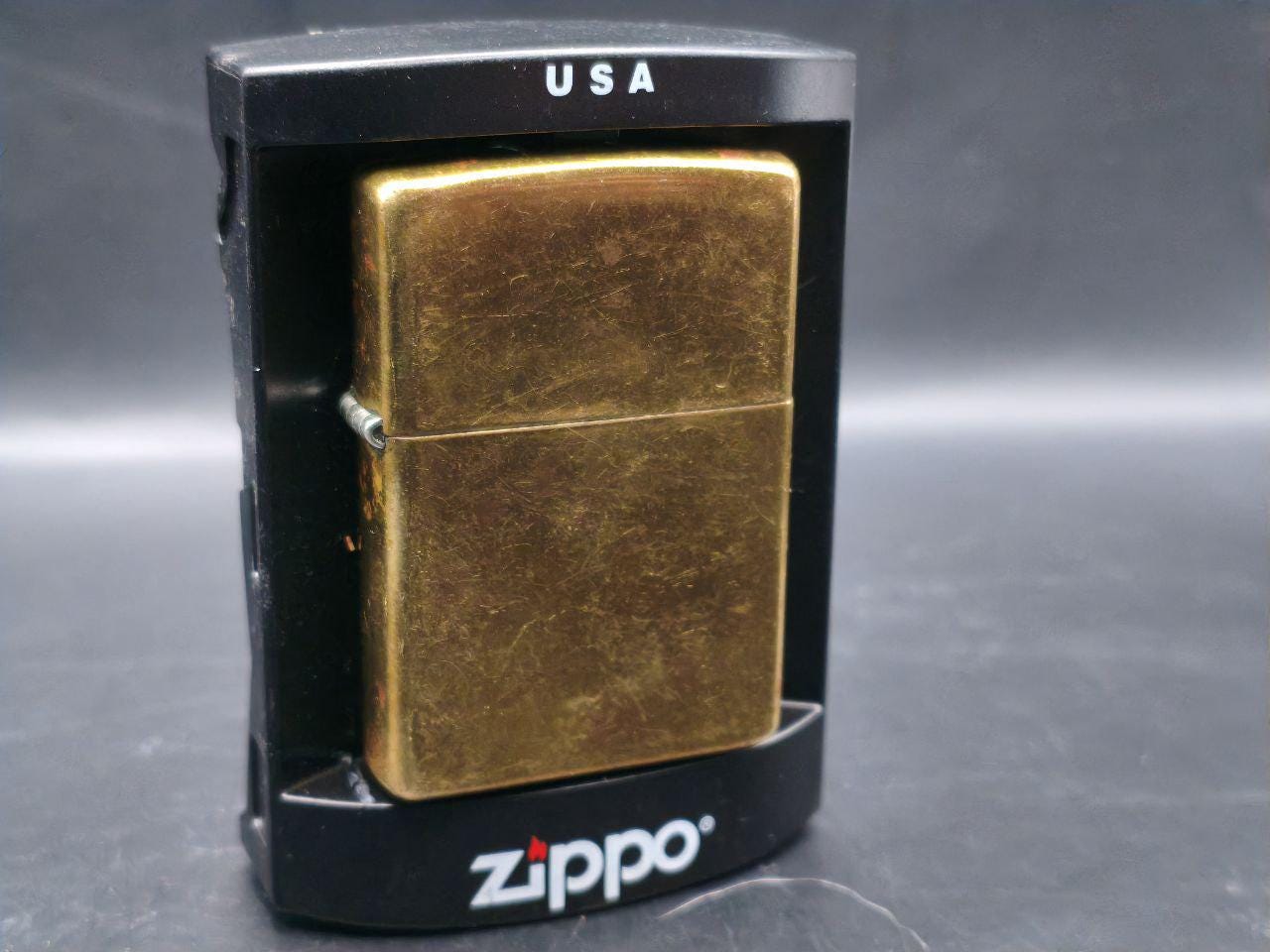 Gold (M67) ZIPPO SOLID BRASS COMMEMORATIVE｜19321982 記念モデル