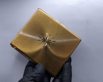 Vintage KIGU Gold Tone Cigarette Case – Made in London, England – With Family Photos