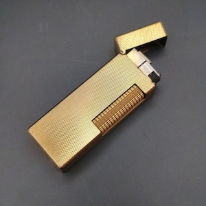Vintage Alfred Dunhill Rollagas Lighter - Adapter for refill butane and spare flint included