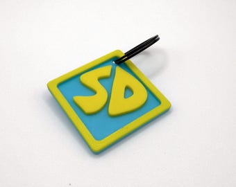 Groovy Mystery Tag Set – Retro-Inspired Dog Tag & Keychain! - 4 Sizes Available!