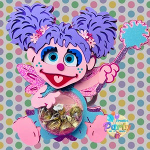 Personalized Abby Cadabby Candy Holder: Sesame Street Party Decoration