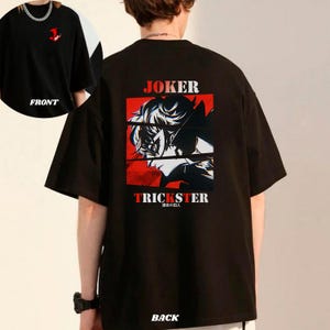 Joker Persona 5 Royal T-Shirt, Trickster Anime T-Shirt, Ren Amamiya Gaming Shirt, Manga Videospiel Geschenk