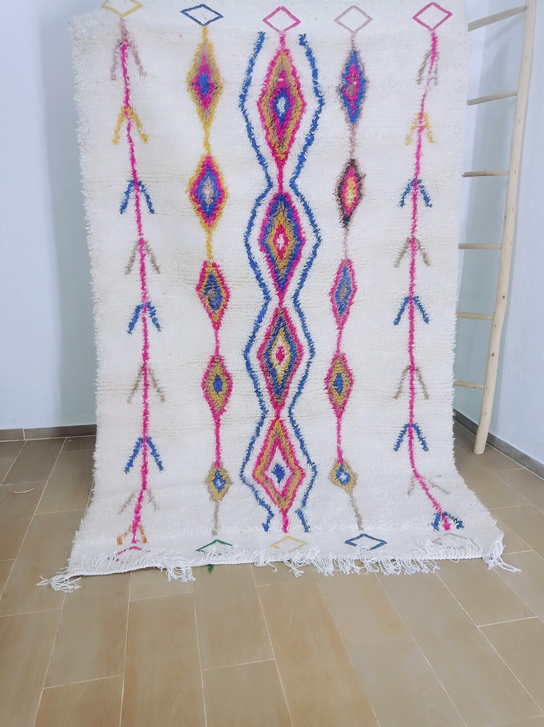 Genuine Amazigh Carpet Moroccan Rug Handmade Wool Rug of the Highest ...