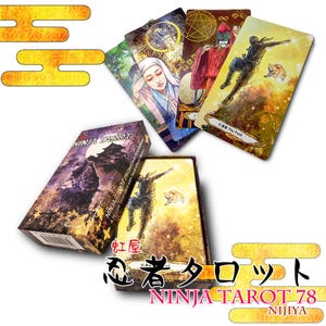 Baralho de Tarô Ninja da NIJIYA - Série de 78 cartas inspiradas na história ninja e japonesa, feito no Japão