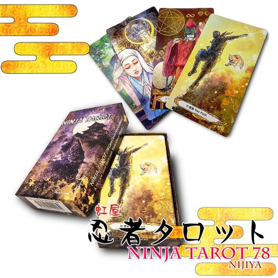 Ninja Tarot Deck by NIJIYA - 78 Card Series Inspired by Ninja and