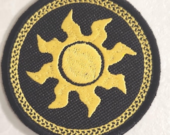 MTG White Mana Patch – Gamer Embroidered Sun Symbol