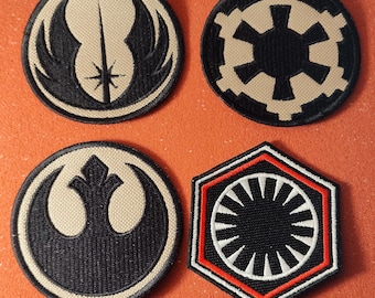 Parches bordados de Star Wars: Jedi, Rebelde, Imperio - Termoadhesivos/Cosibles