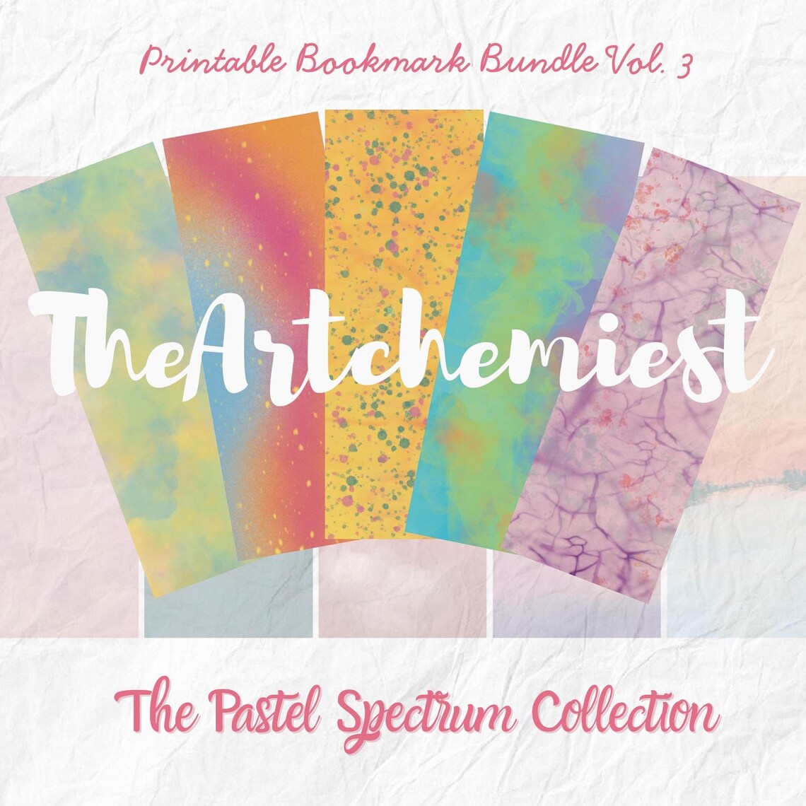 Pastel Spectrum Bookmarks: Printable Reader Gift (digital Download) - Etsy