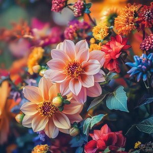 Mixed Color Dahlia Flower Seeds – Vibrant Perennial Blooms for Garden or Pots – Easy to Grow, Stunning Variety