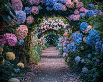 Hydrangea Flower Seeds Mix – Colorful Garden Blooms – Perennial Hardy Plant for Outdoor Landscaping & Cottage Garden Charm