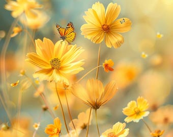 Coreopsis Tinctoria Seeds – Bright Yellow Blooms for Pollinator Gardens, Easy-to-Grow Wildflowers for Borders, Pots & Meadows