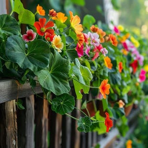Nasturtium Mixed Color Seeds | Easy-Grow Edible Flowers | Summer Bloom | Bee Friendly | Includes Planting Guide