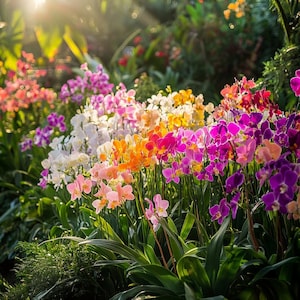 Schmetterlingsorchidee gemischte Samen - Lebendige seltene Blüten, einfach zu züchten, perfekt für Innen- und Außengärten