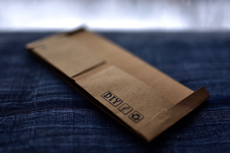 Recycled Paper Wallet Plain Draw Yourself Decorate Yourself Etsy