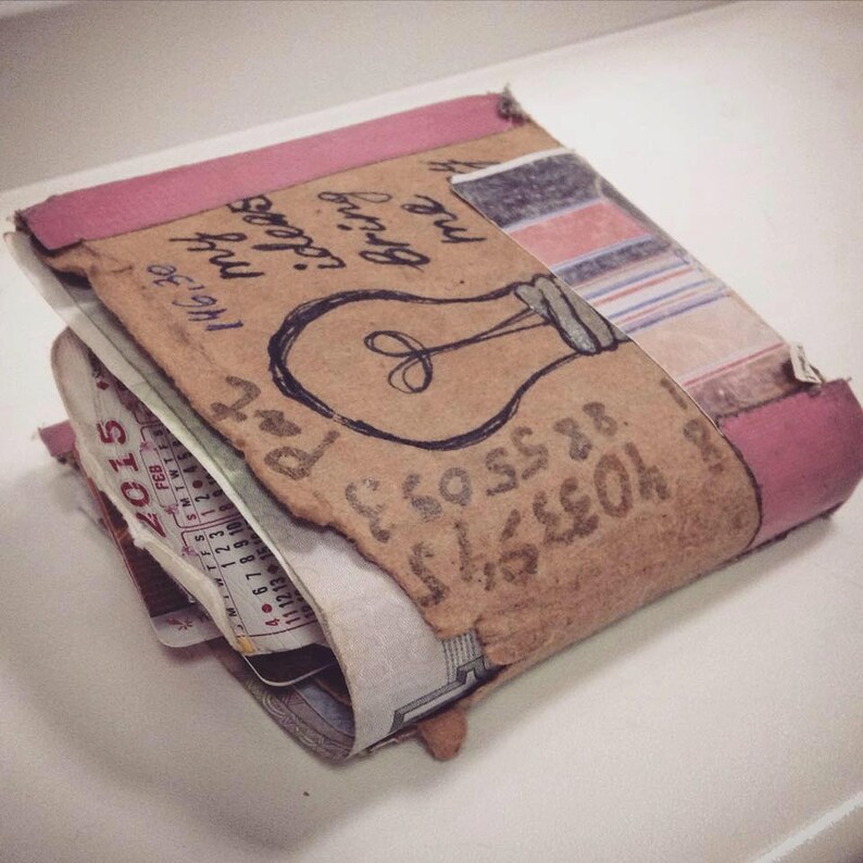 Recycled Paper Wallet Plain Draw Yourself Decorate Yourself Etsy