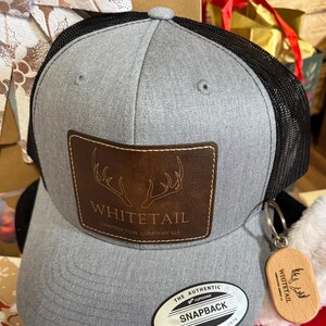 Custom Leather Patch Hats; Retro Classics Trucker Snapback
